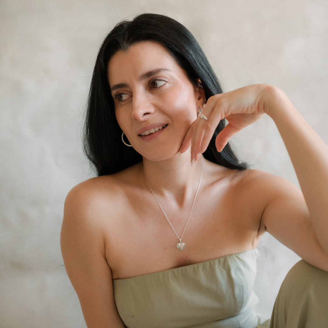 Dahlia Heart Necklace