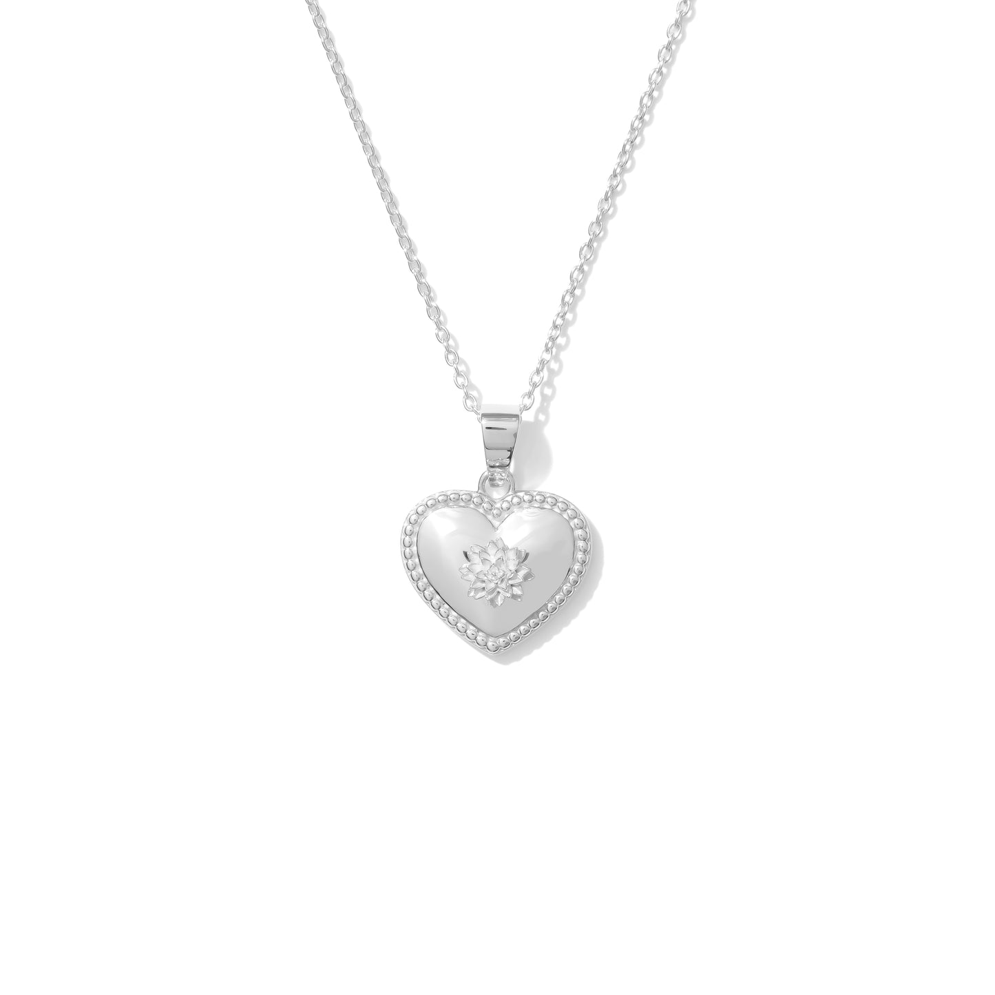 Dahlia Heart Necklace